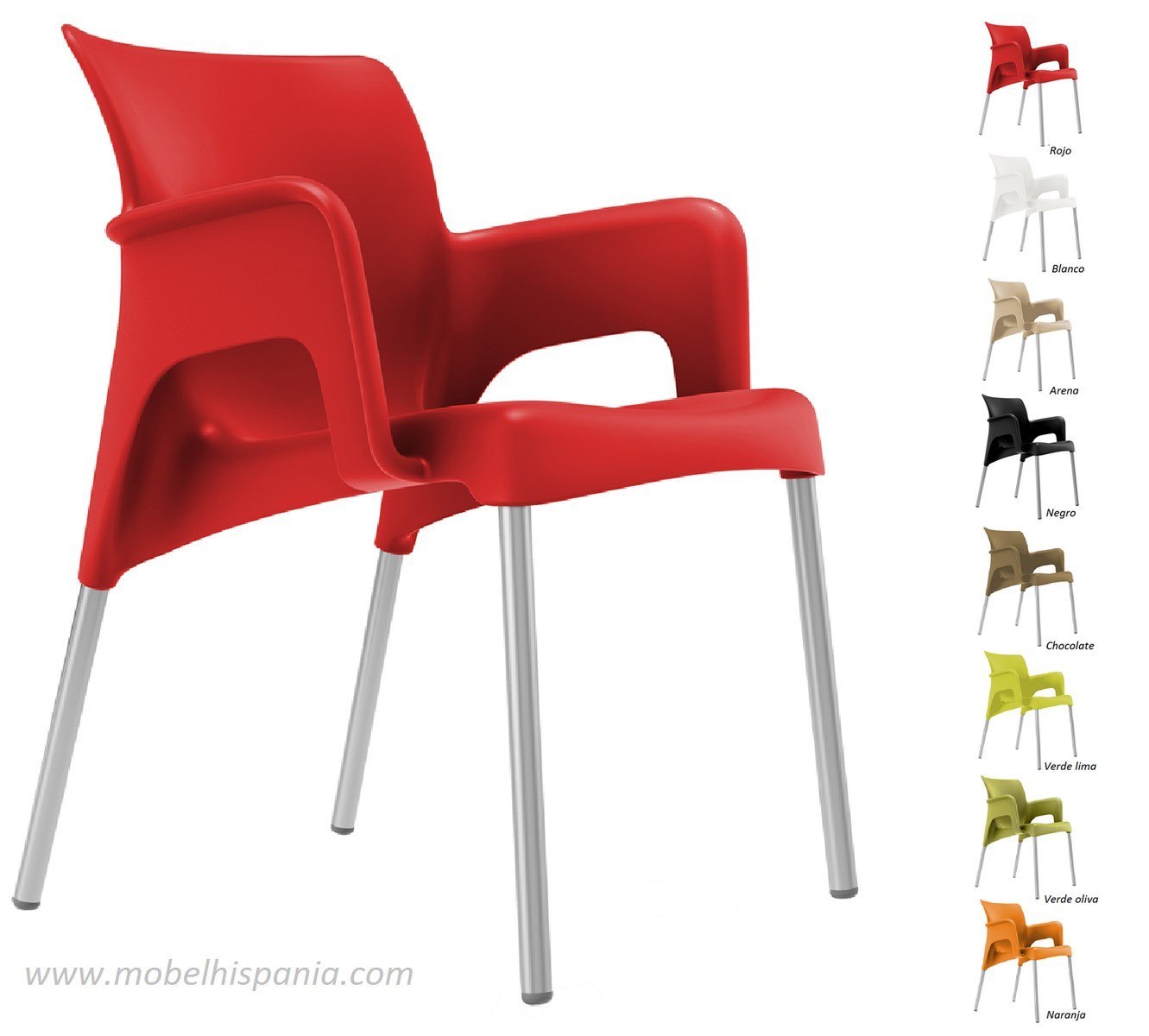 sillon sun aluminio polipropileno arena mobel hispania 07 1