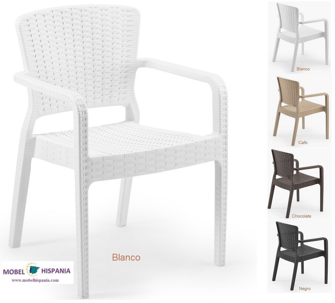 SANTONI Sillon polipropileno blanco 2