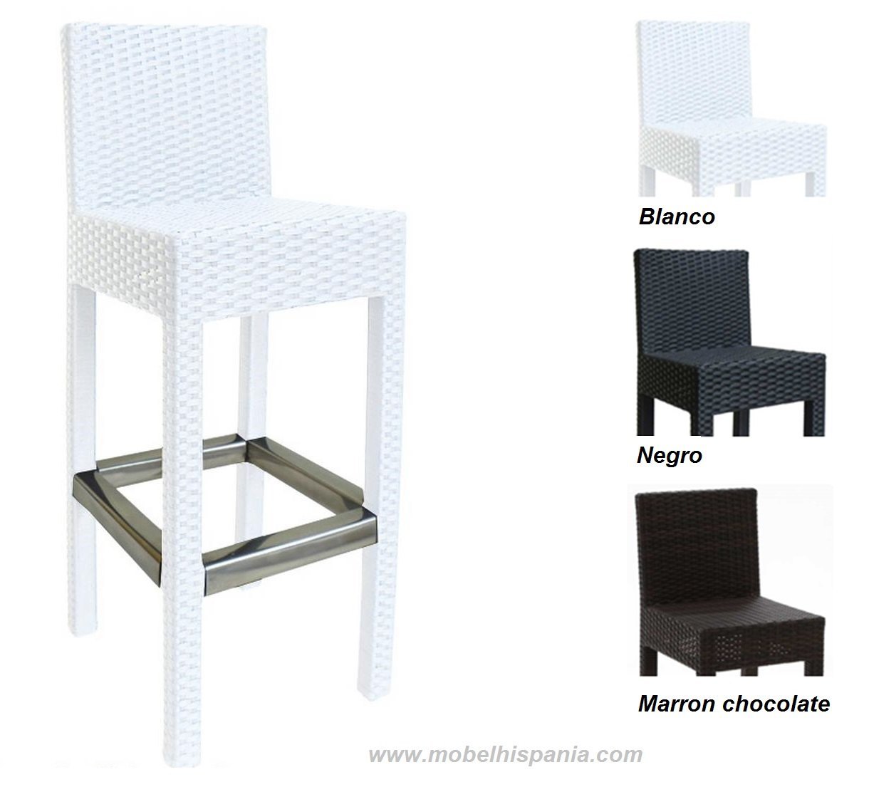 1109 taburete medula blanca aluminio mobel hispania 1