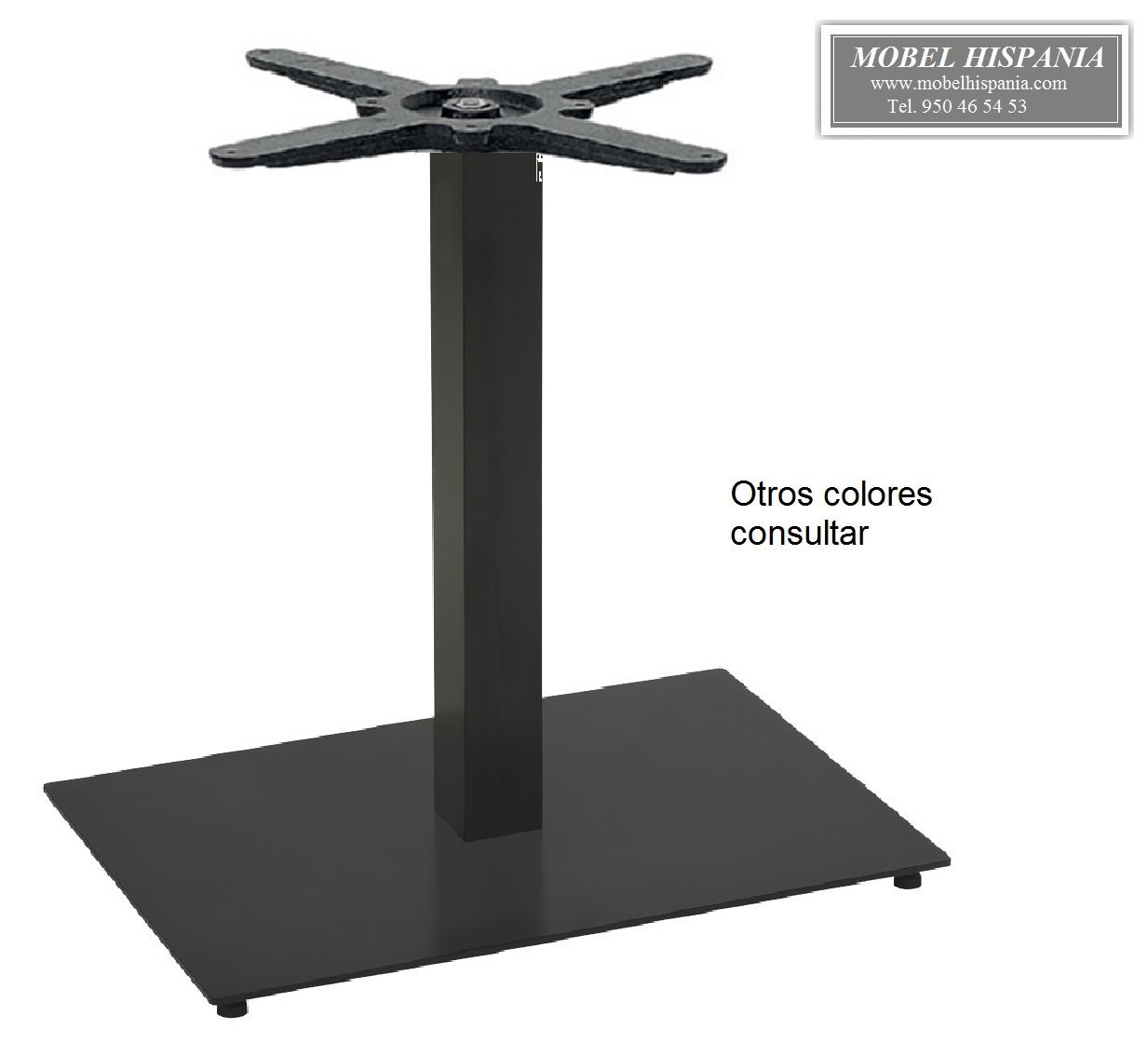 3023 base pie mesa rectangular