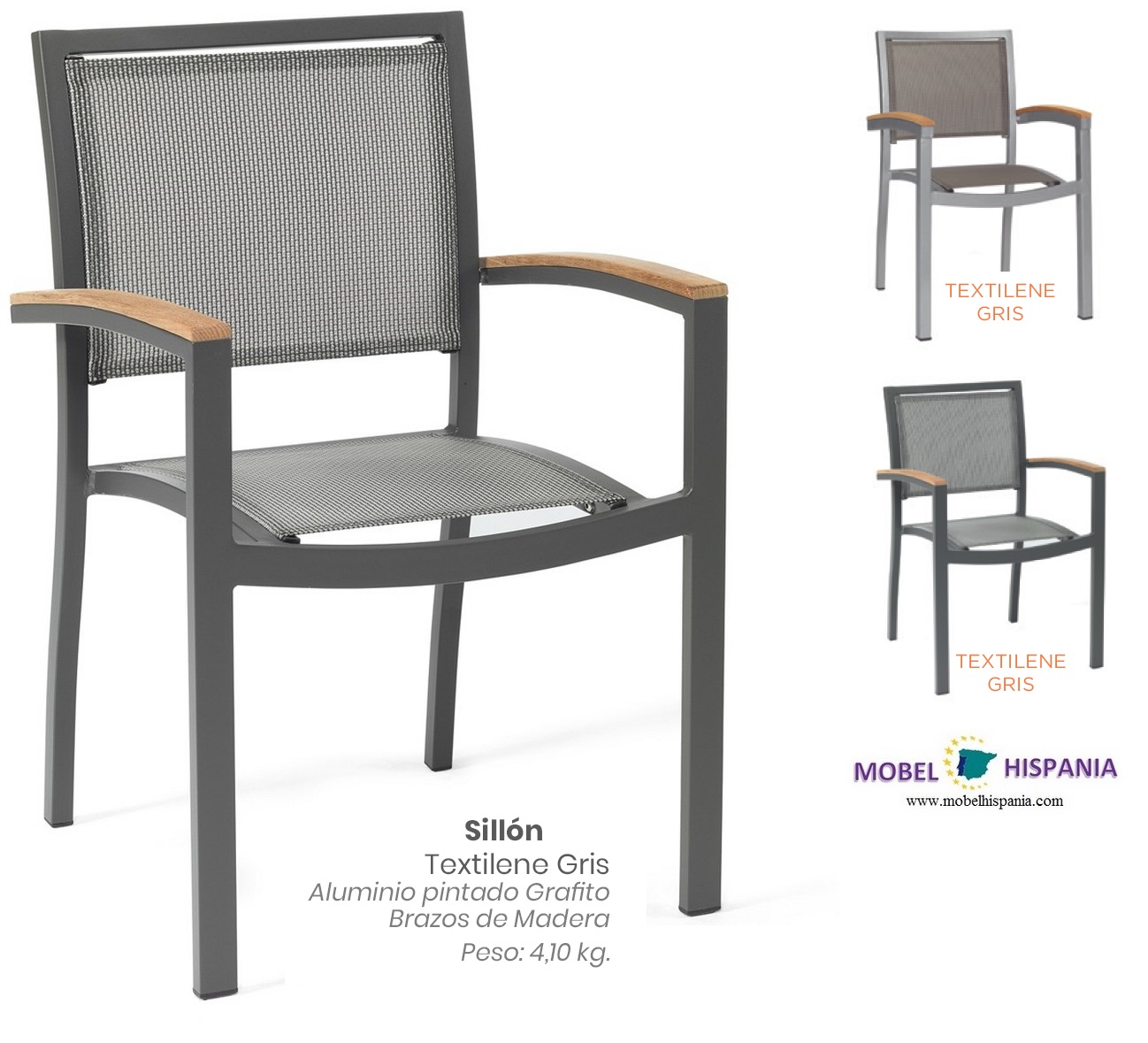 4421 sillon grafito textiline gris 1