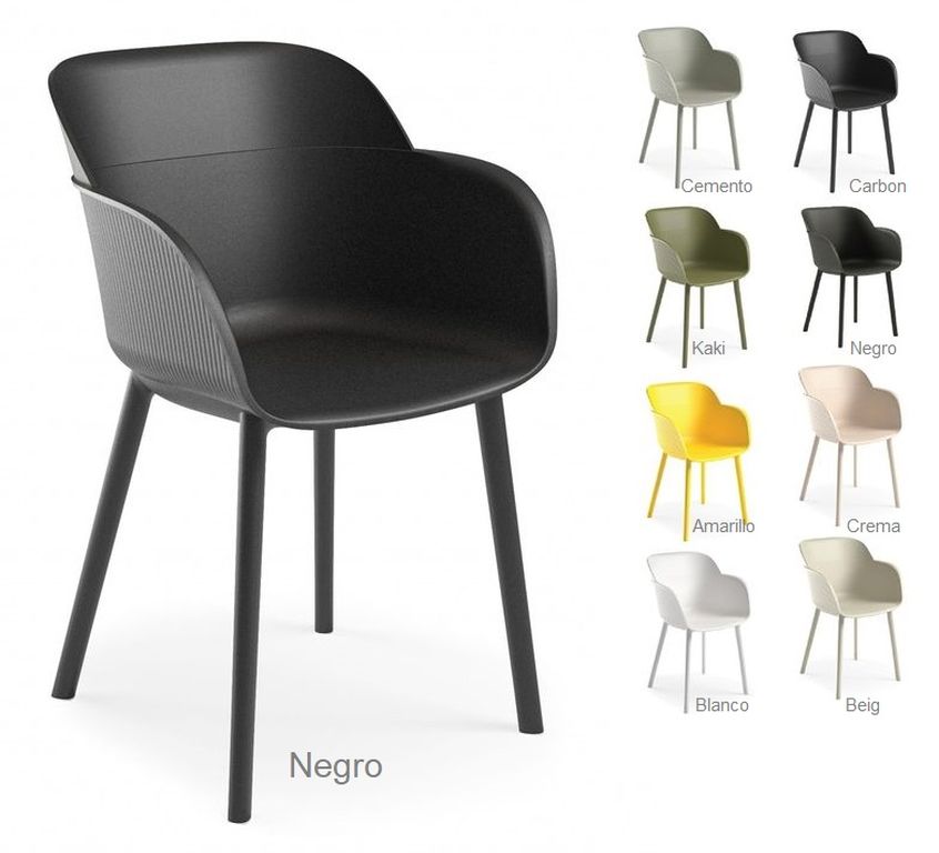 SHELL sillon polipropileno negro 1 1