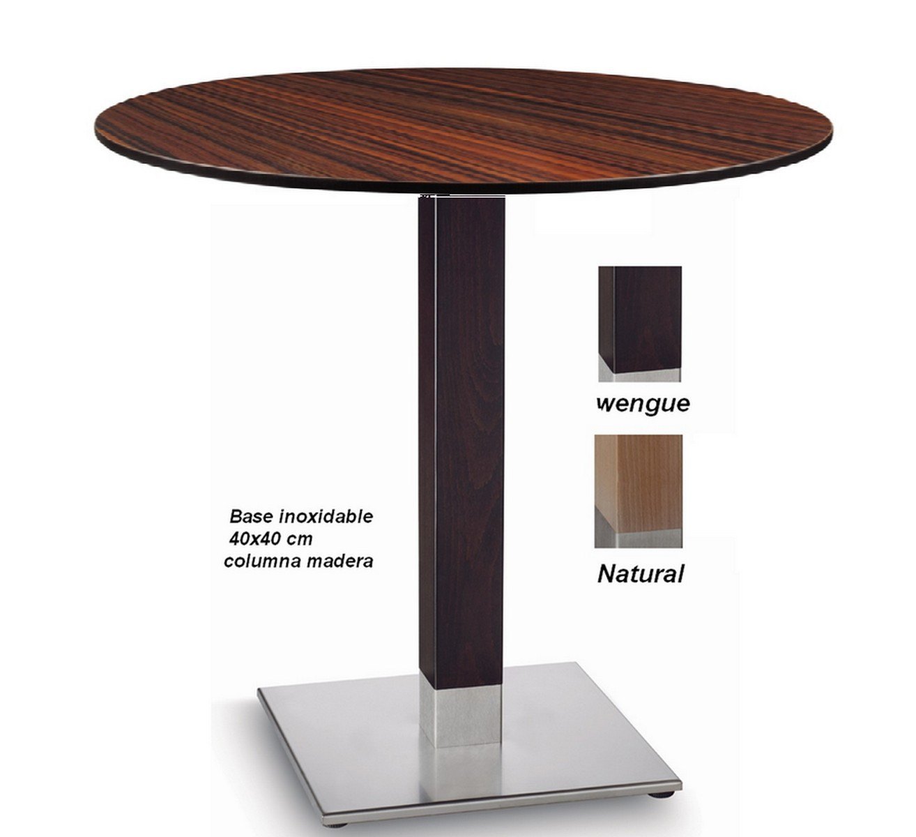 8923 Mesa pie inoxidable mobel hispania 01