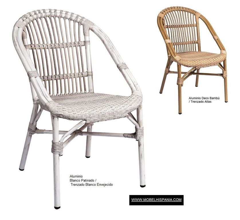 4097 sillon aluminio blanco envejecido 1