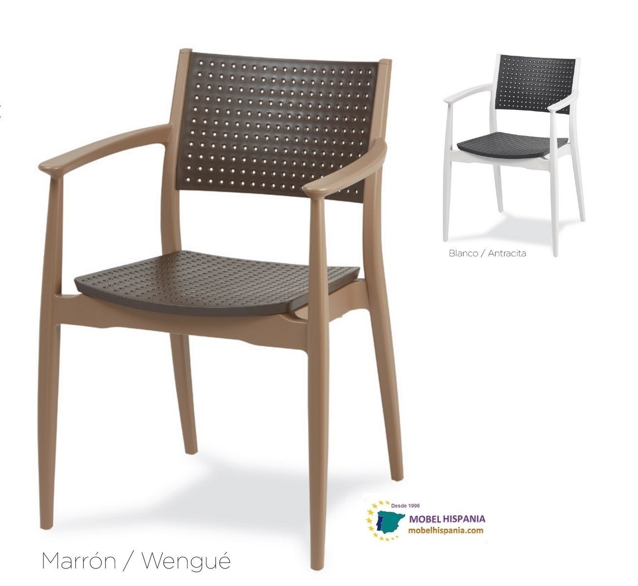 ginebra sillon polipropileno marron wengue