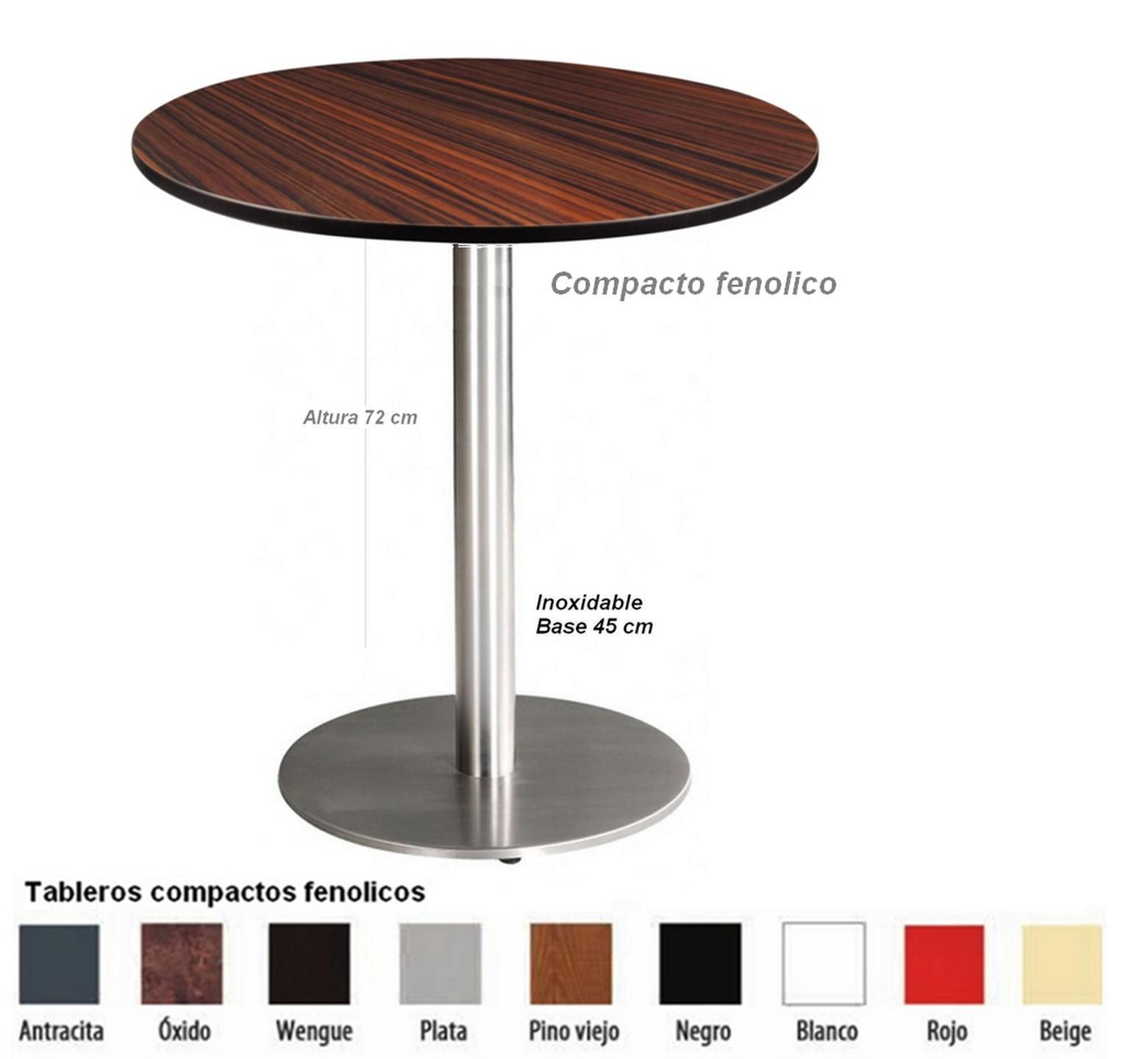 8923 Mesa pie inoxidable mobel hispania