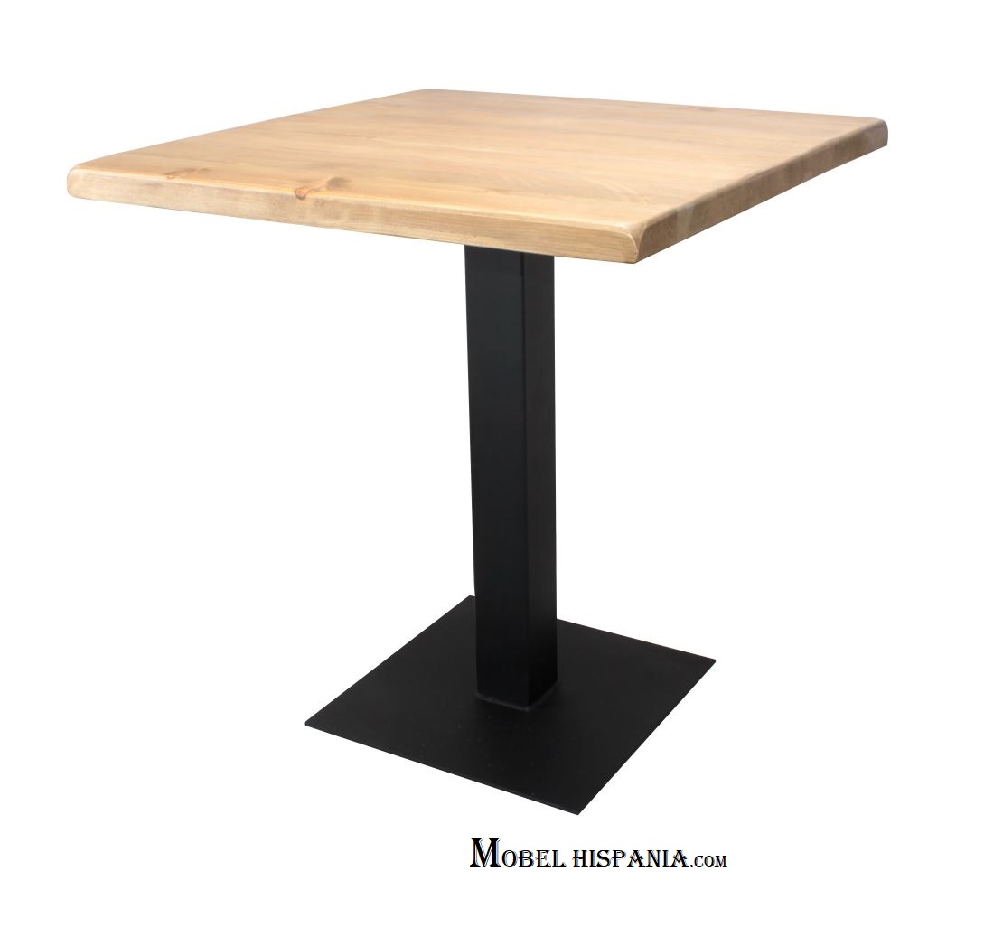 FERRO mesa negra tapa madera 01