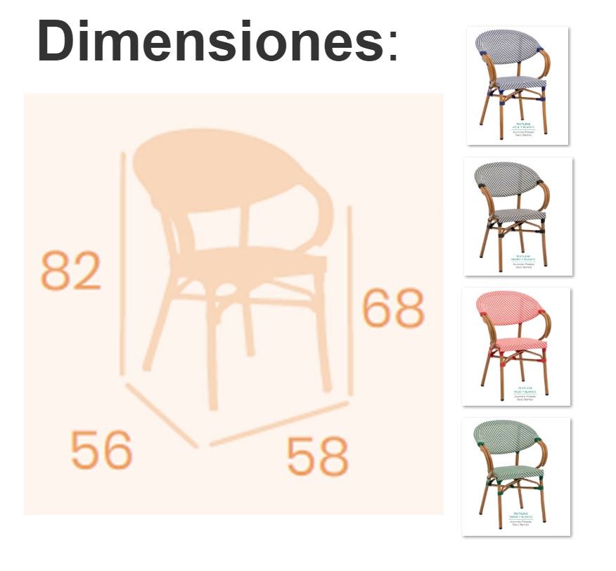 4090 sillon aluminio bambu textiline verde blanco 05