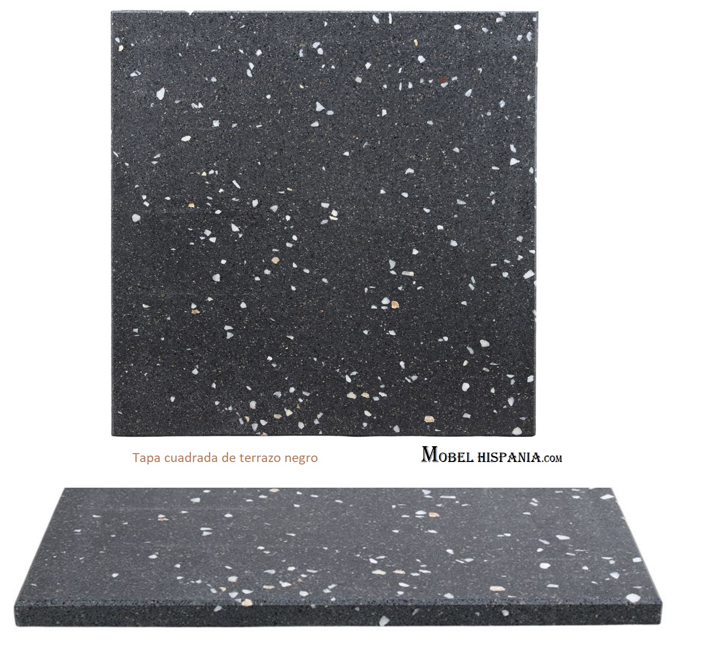UGAZI tapa terrazo negro 1