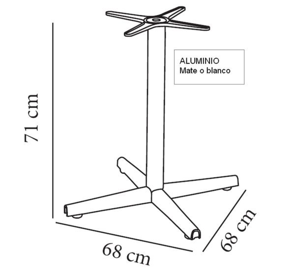neo pie base mesa aluminio mate 01