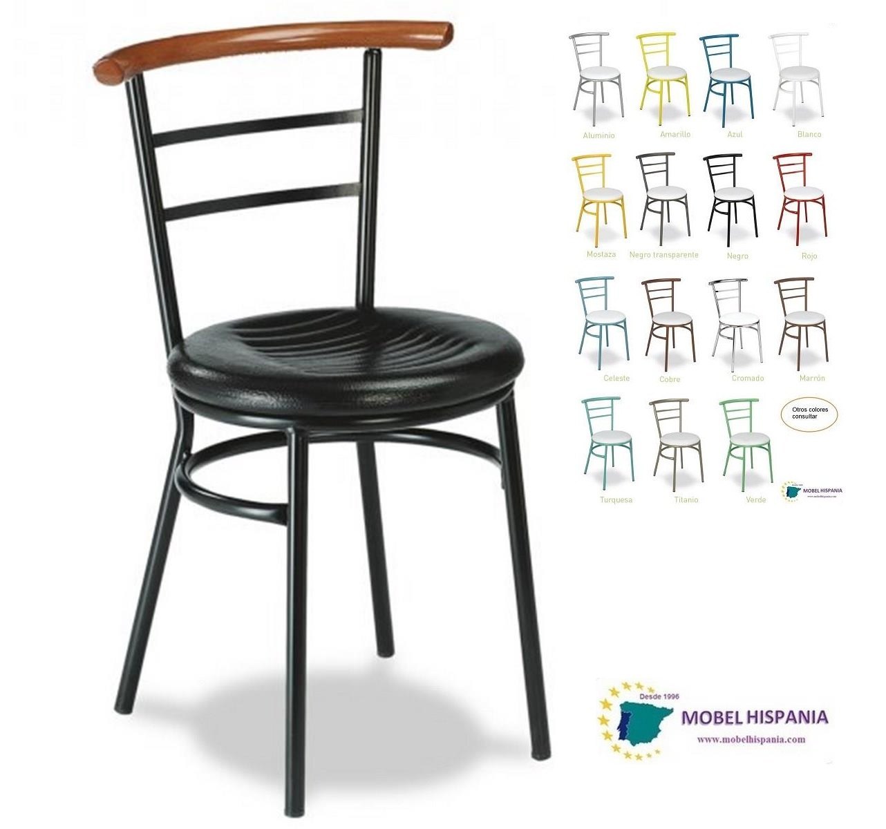 102 silla metalica asiento inyectado