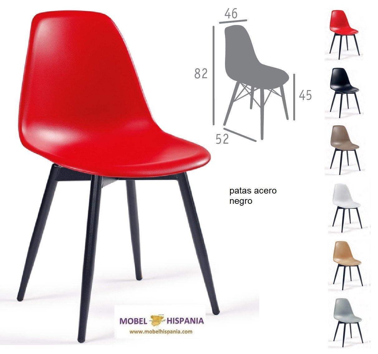 PICASSO silla p4 negro carcasa blanco 02 2