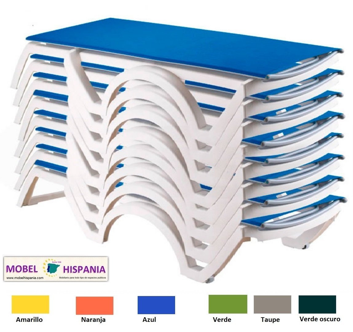 JAMAICA Beach tumbona polipropileno blanco 04