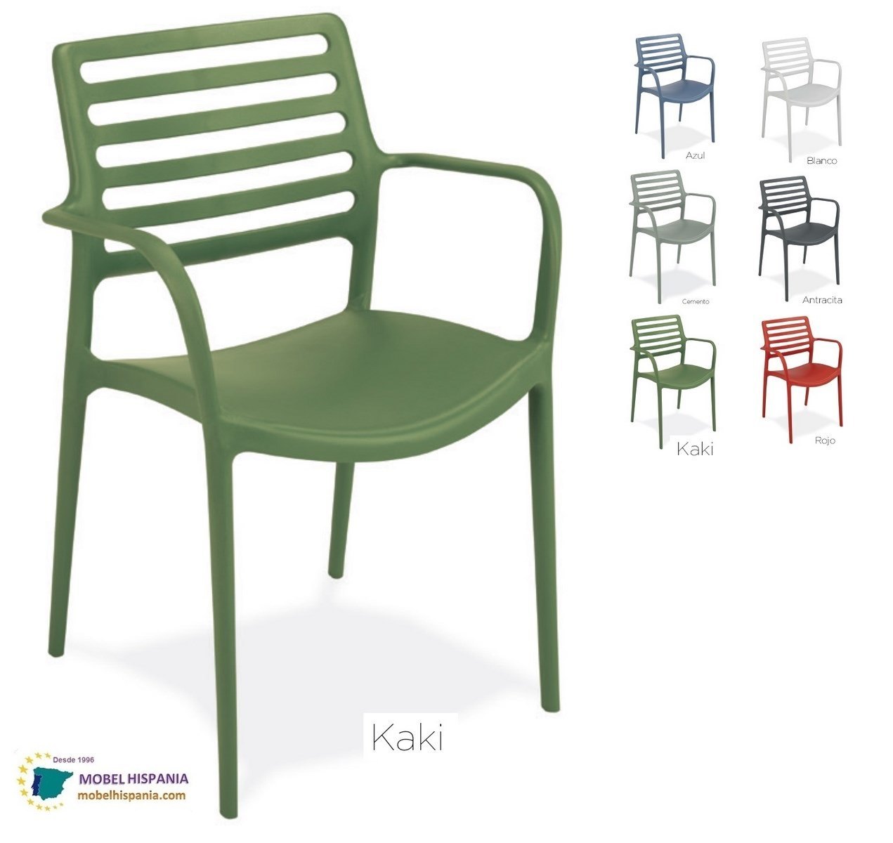 1150 Silla polipropileno kaki 06 3