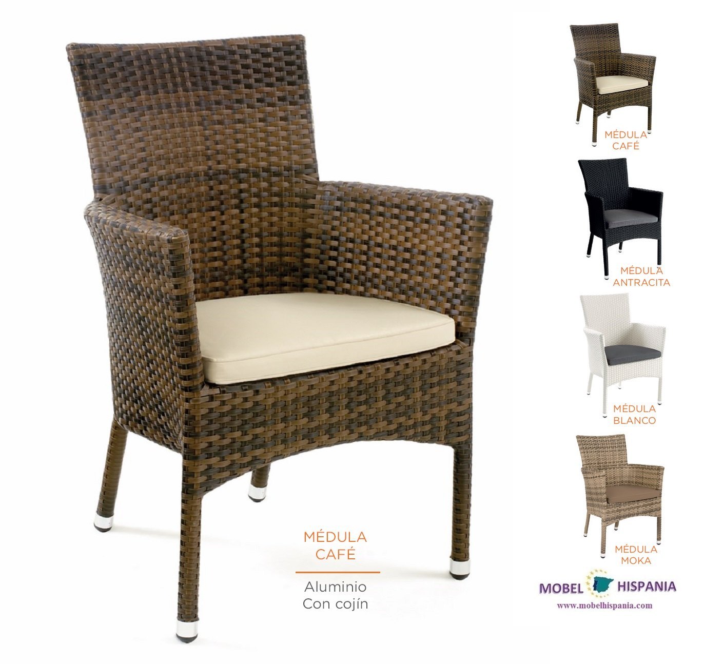 4518 sillon aluminio medula moka 05