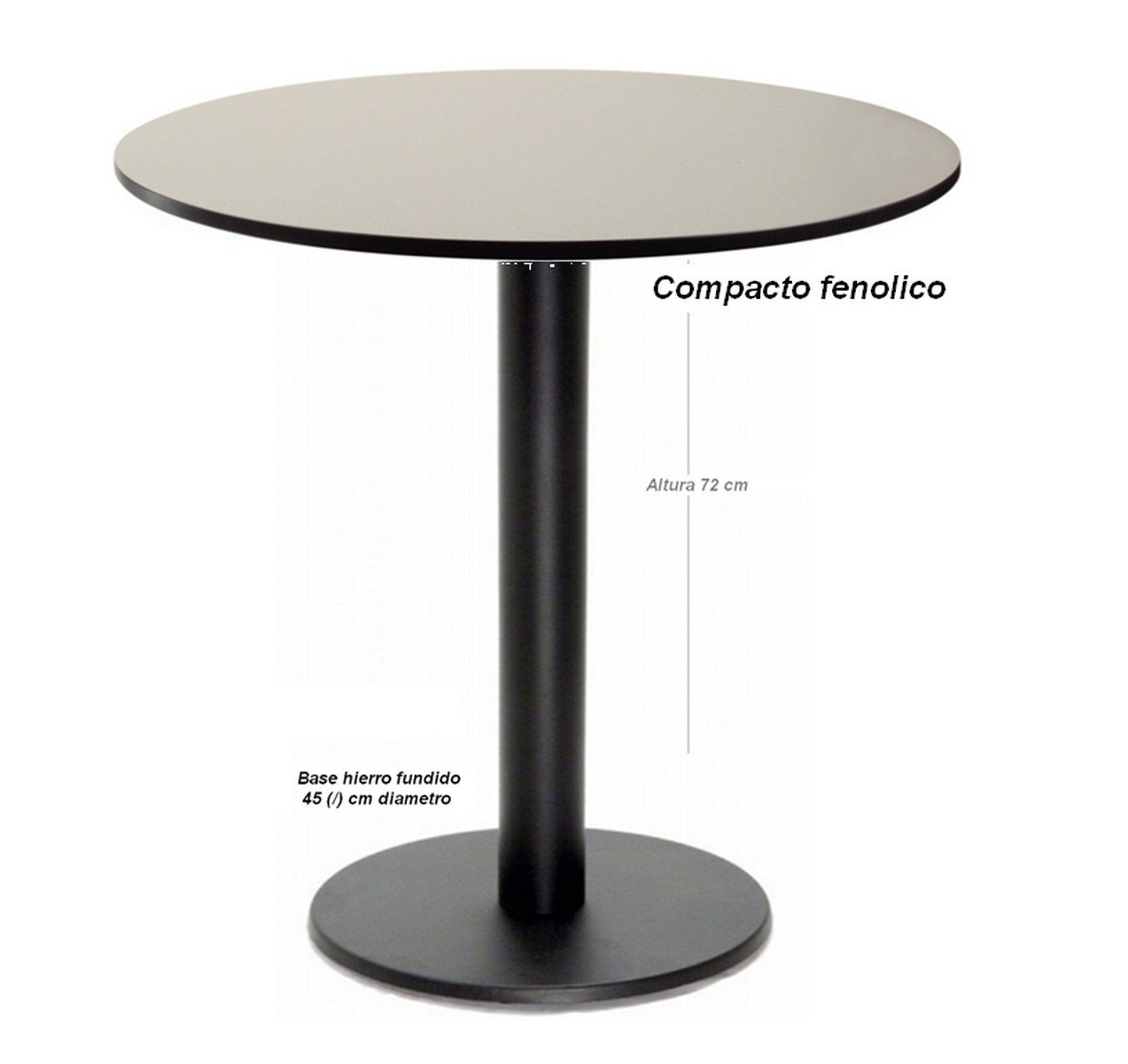 8923 Mesa pie inoxidable mobel hispania 02