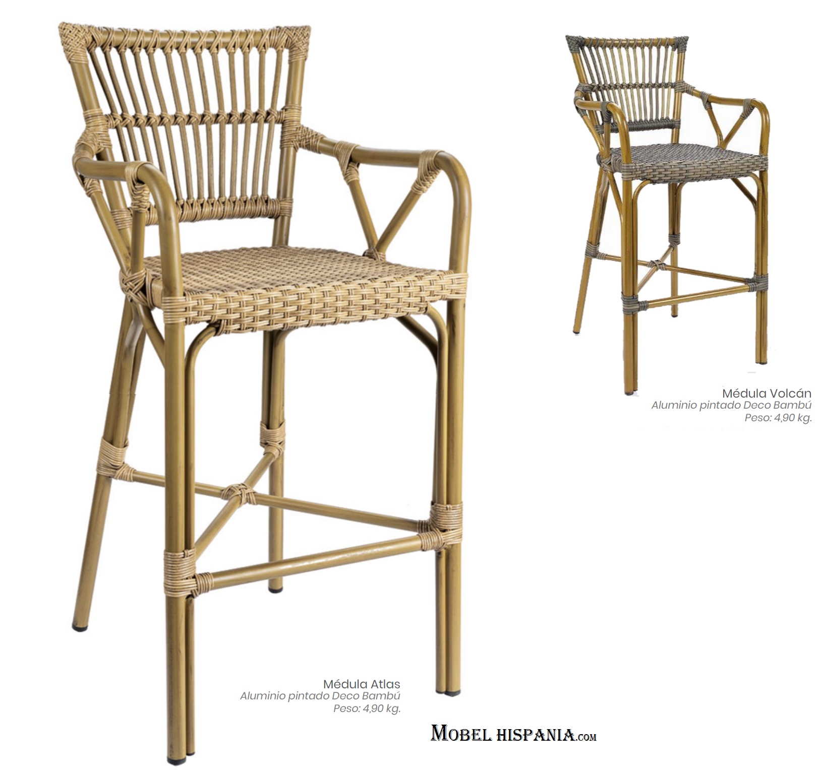 4292 Taburete aluminio bambu medula atlas 1