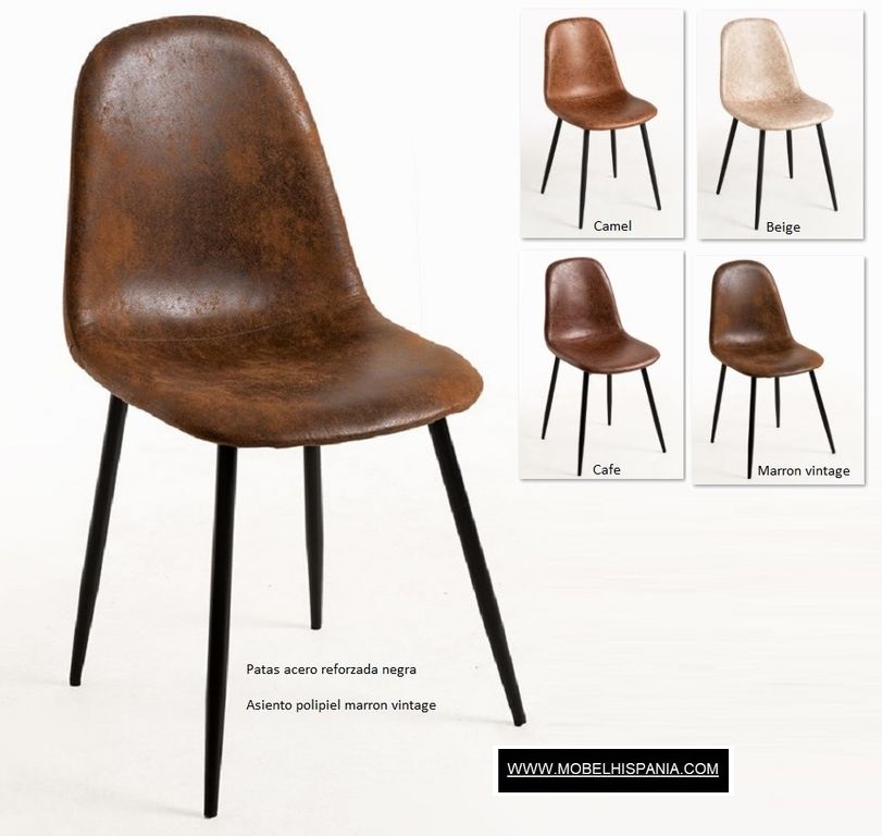 Black Leo Polipiel marron vintage w 2