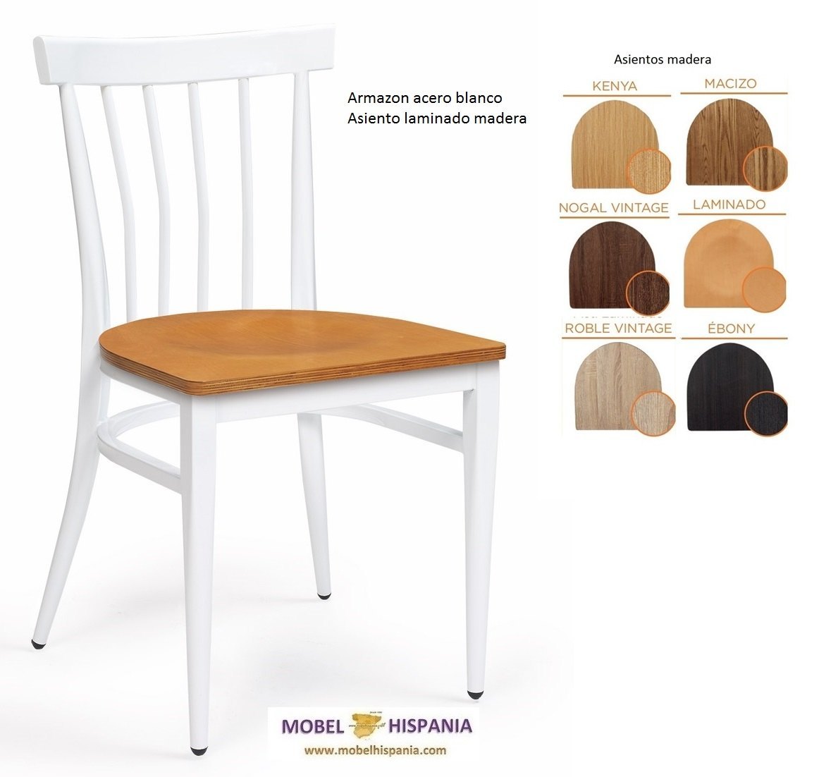 159 silla acero blanca laminado 01