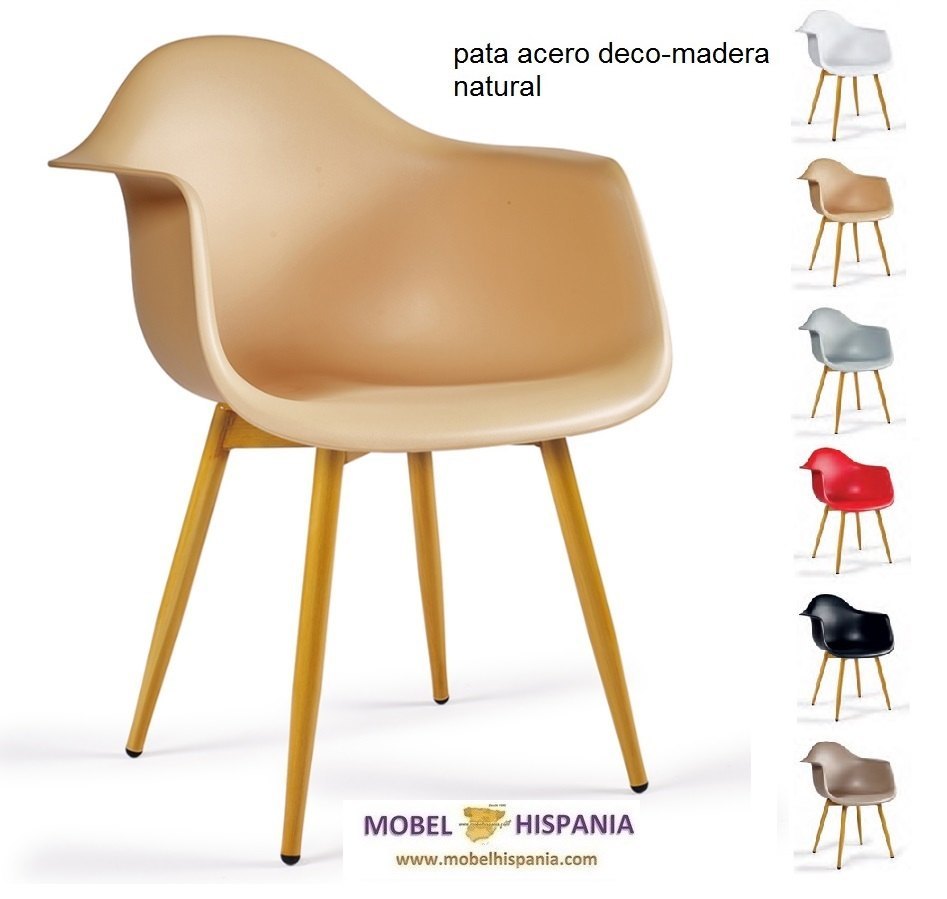 PICASSO sillon p4 deco madera natural carcasa toffe 1