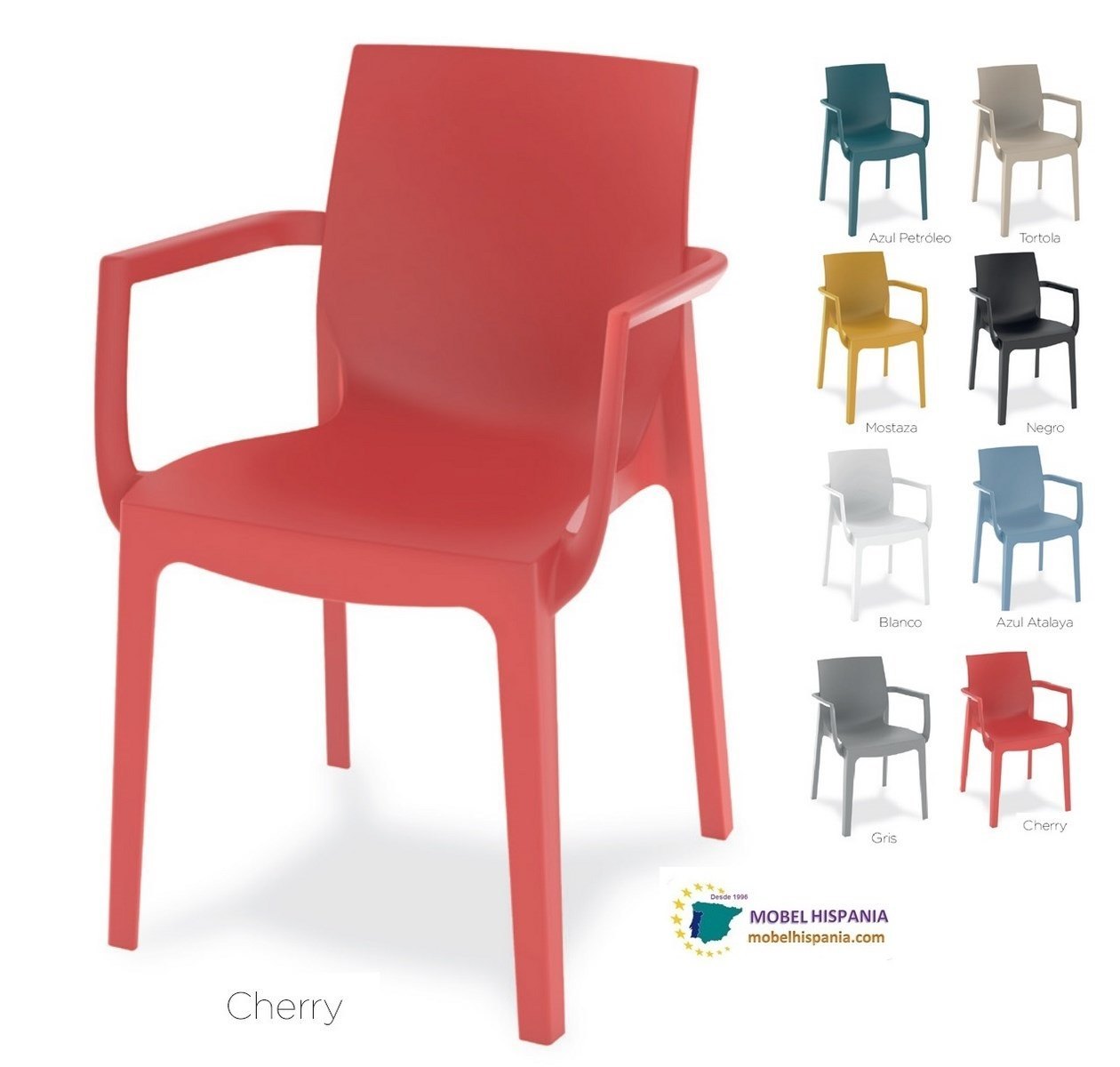 Iris silla polipropileno mostaza 03 2