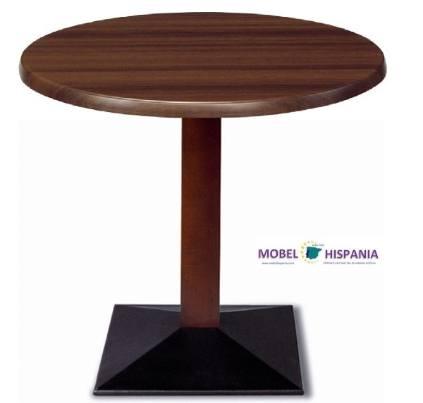 4160_mesa_columna_madera-werzalit-nogal_04 4160 mesa columna madera werzalit nogal 04