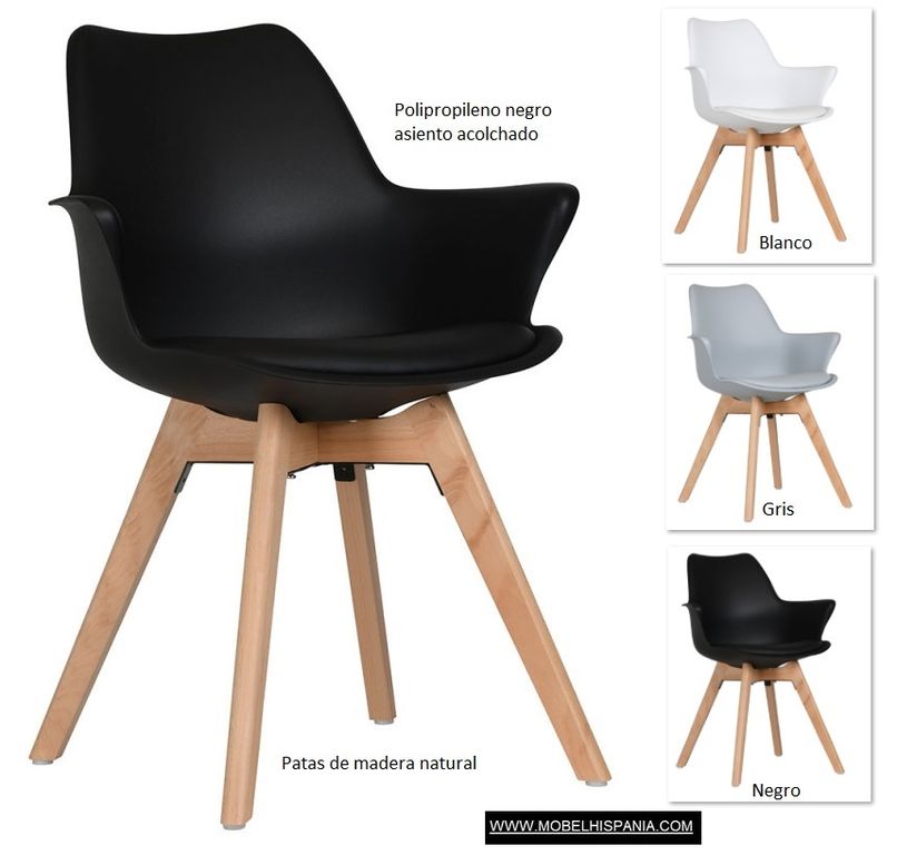 mona sillon negro w 1