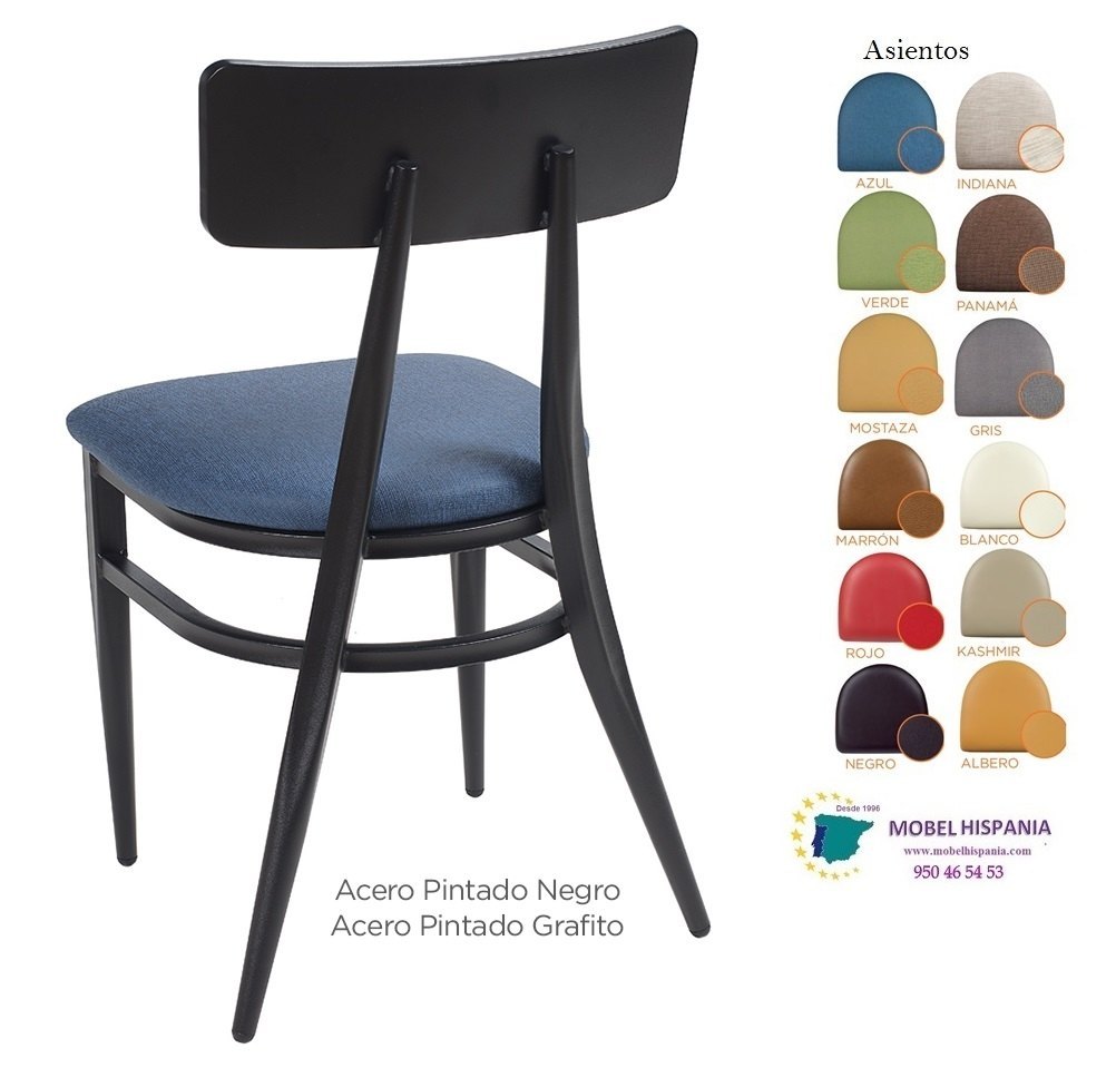 187 Silla Negro Tapizado Verde 02 1