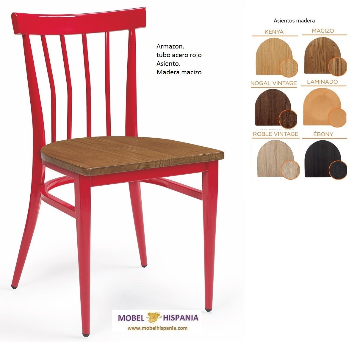 159 silla acero blanca laminado 10