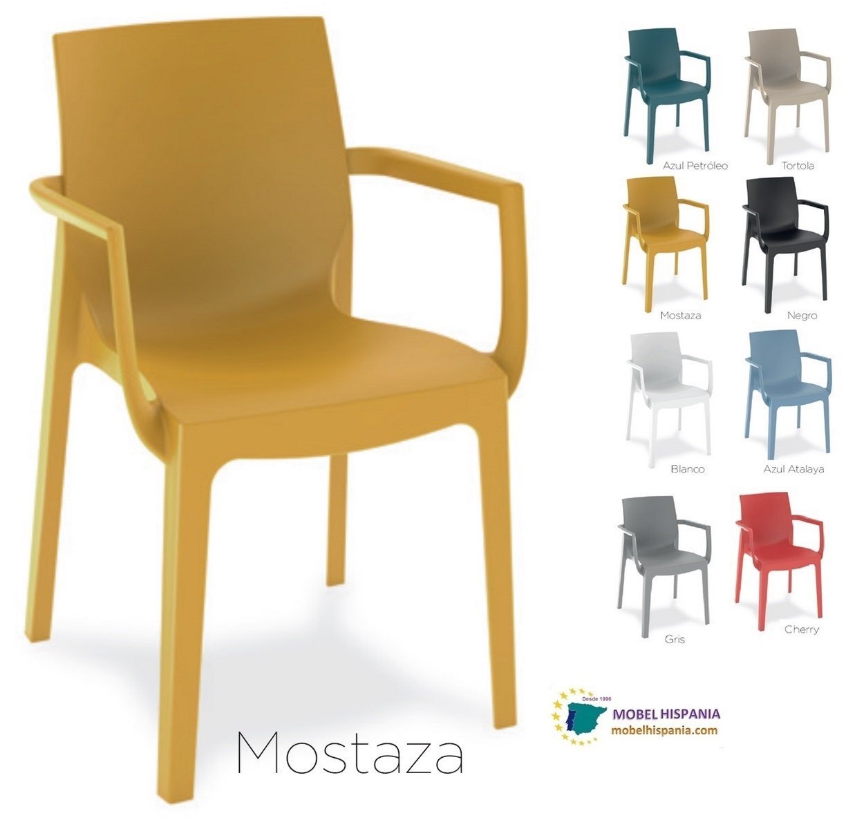 Iris silla polipropileno negro 04 2