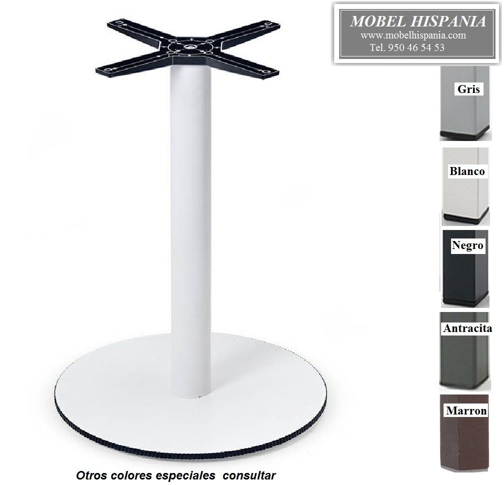 2923 Base de mesa metalica colores hosteleria