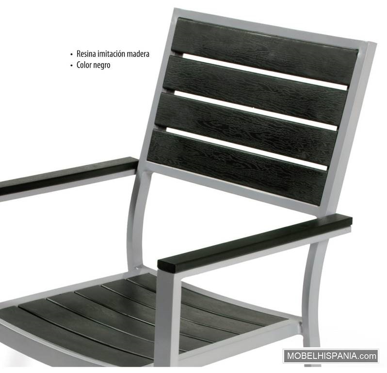 7726 sillon aluminio poliwood 3