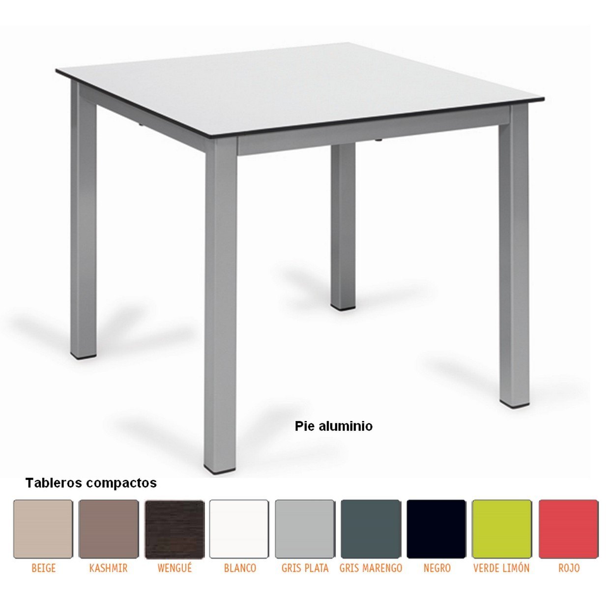 eros mesa rectangular aluminio negro compacto terrazas 01