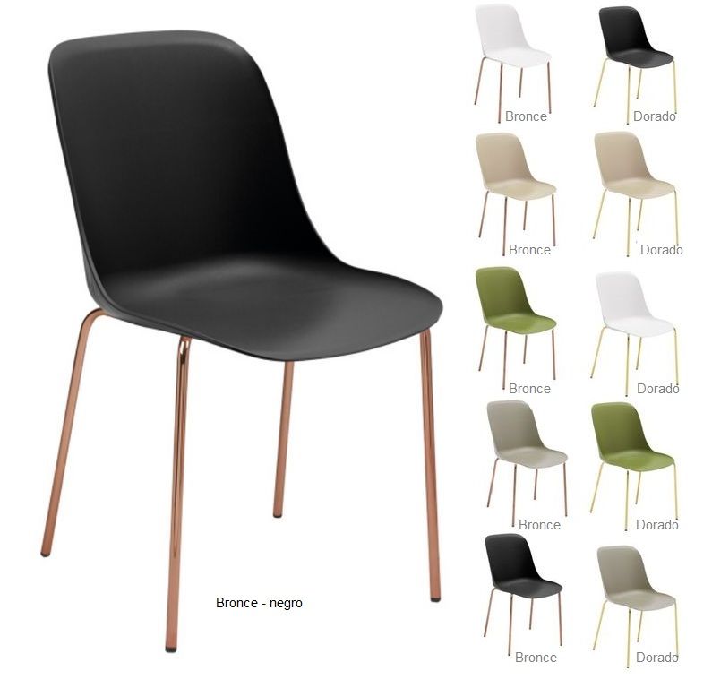 SHELL silla bronce beig 04