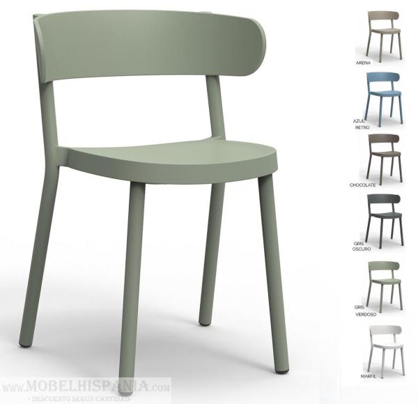 casino verdoso silla resina 2 01 3