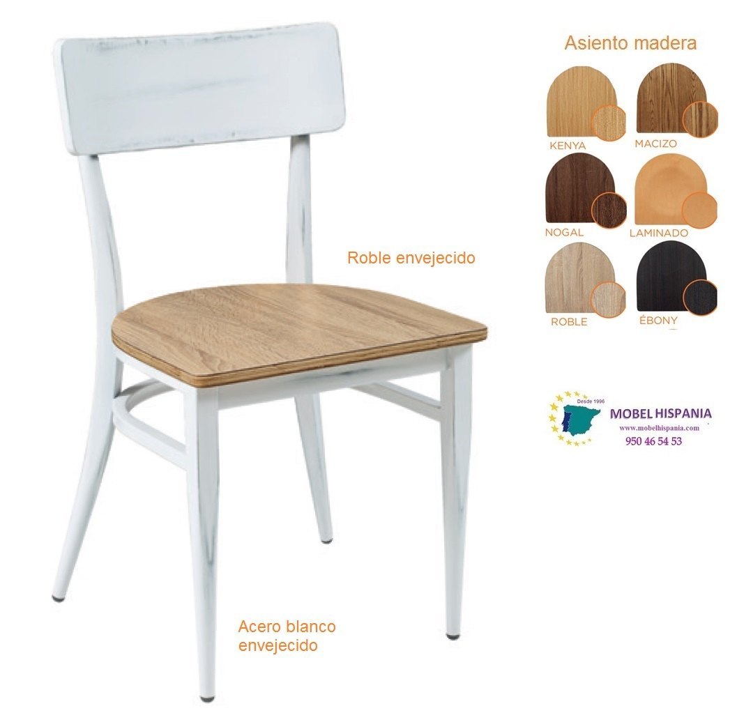 388 taburete metal blanco envejecido laminado 03