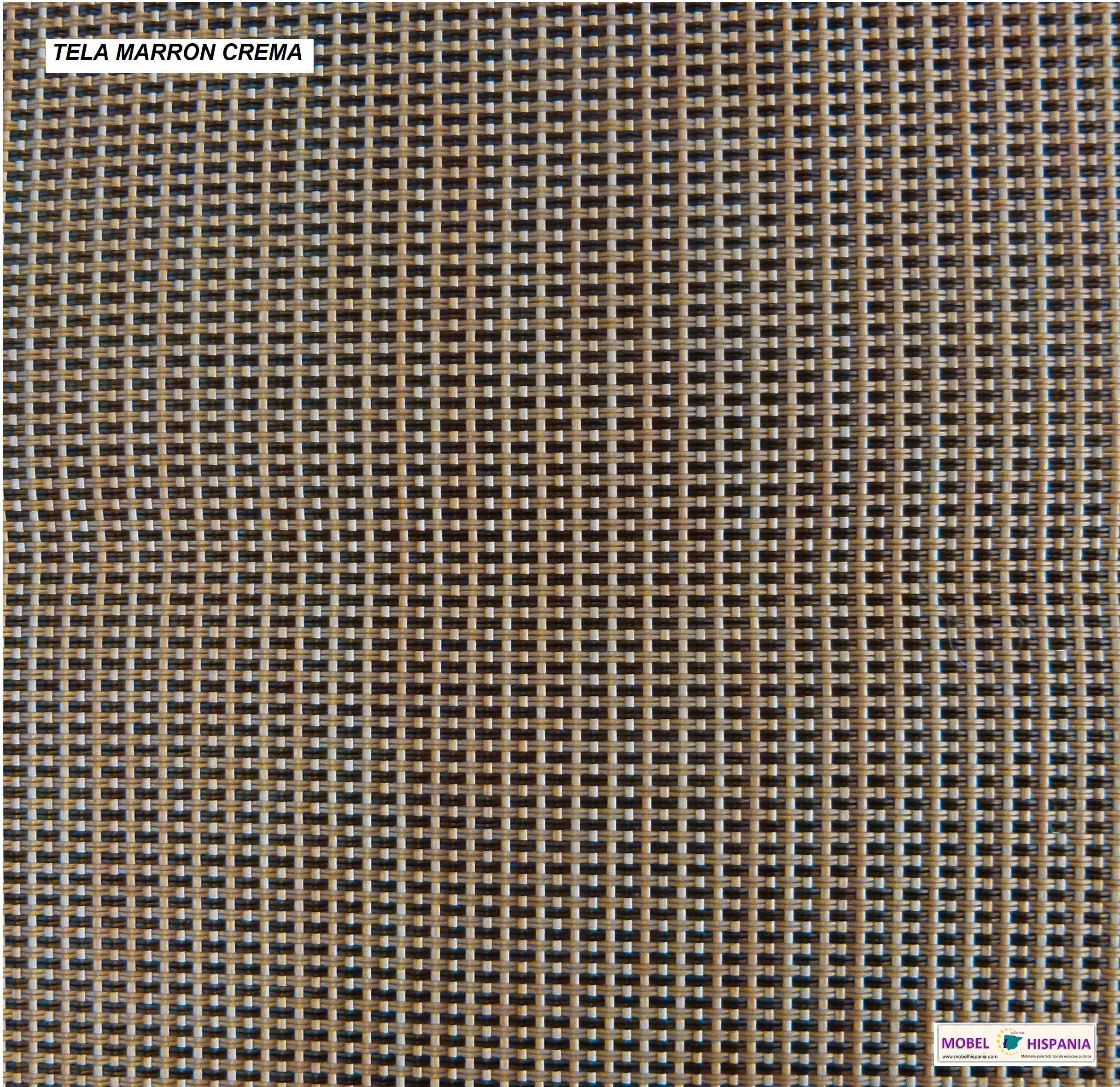 SUNSET tumbona aluminio marron tela marron 06