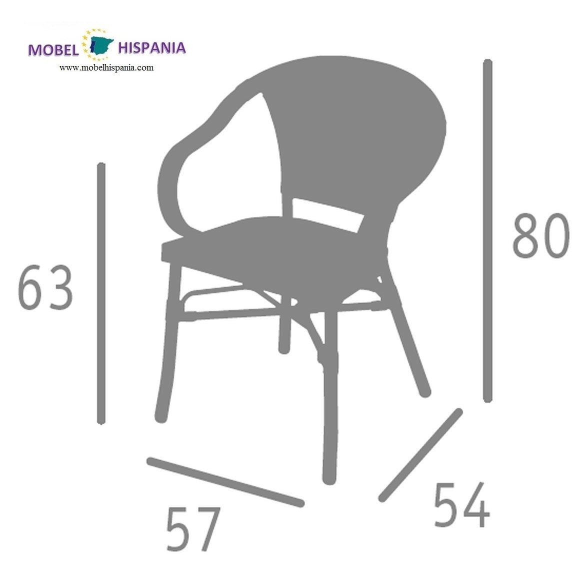 manila sillon aluminio deco bambu blanco 03