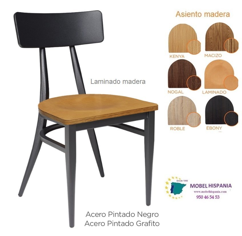 187 silla metal grafito macizo madera 04 1