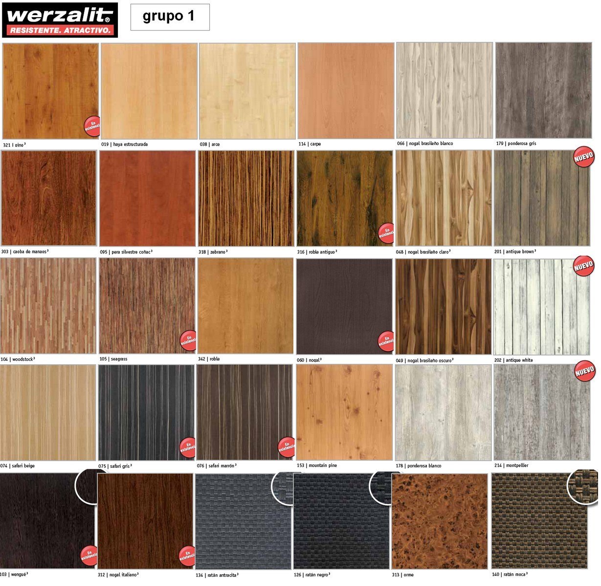 Tableros werzalit wengue 01