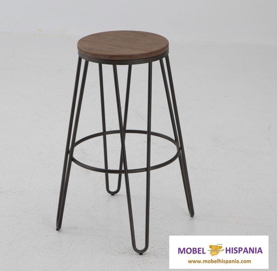 1414BR taburete metalico bamboo