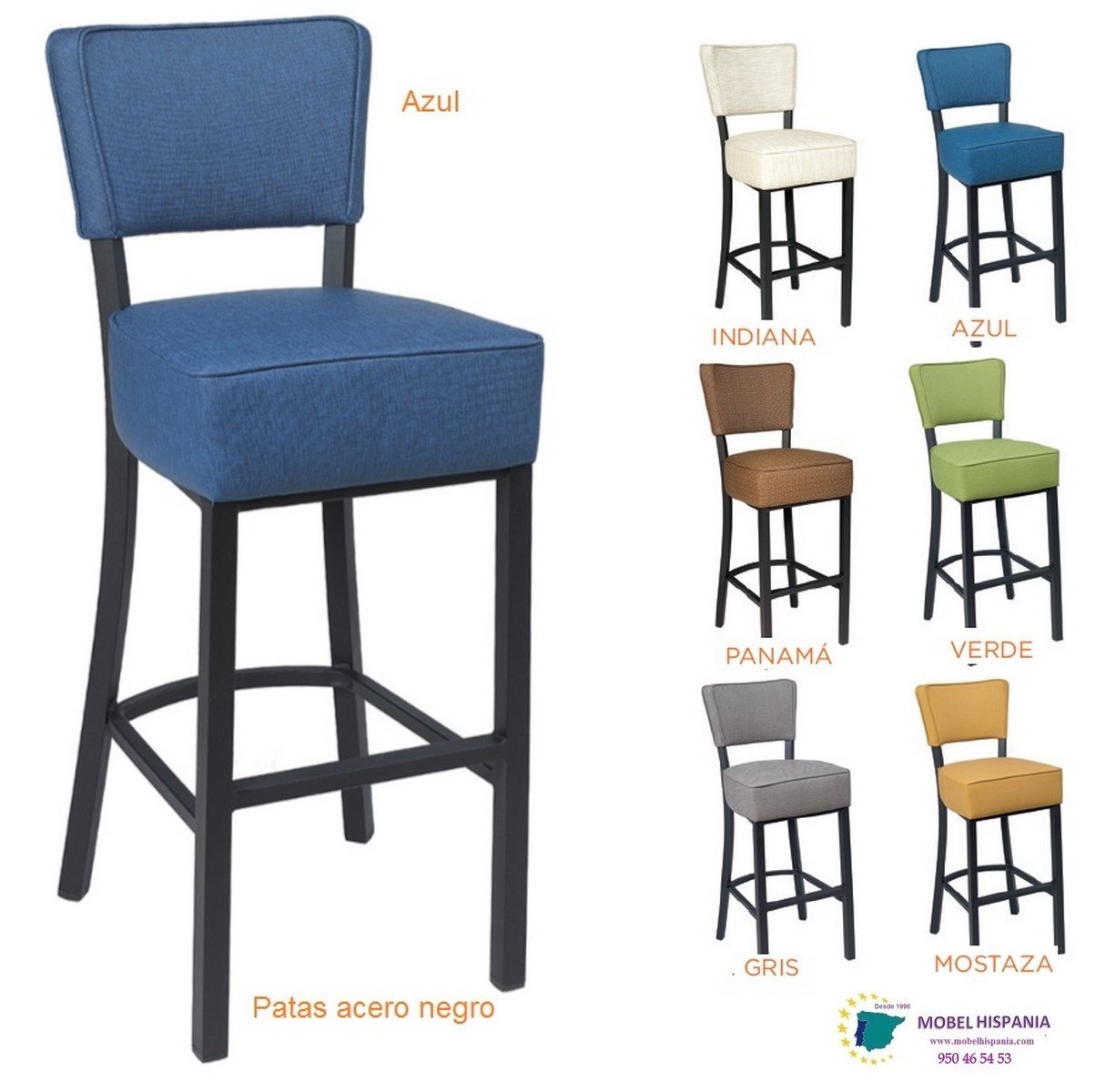 RB6628 silla metal azul 05