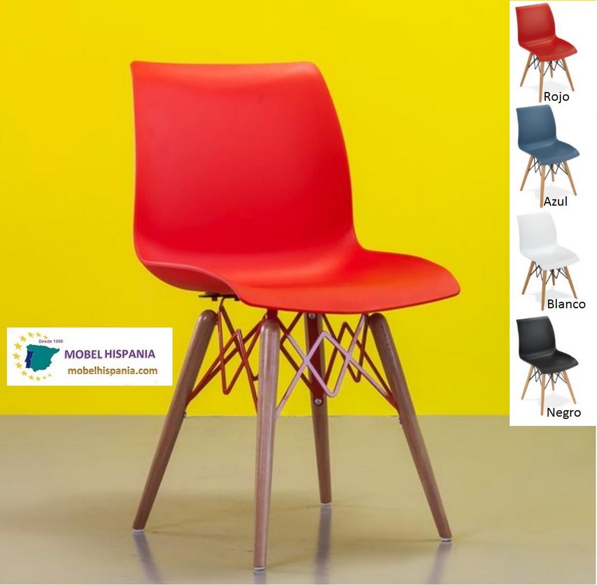 1710 silla madera polipropileno azul 06