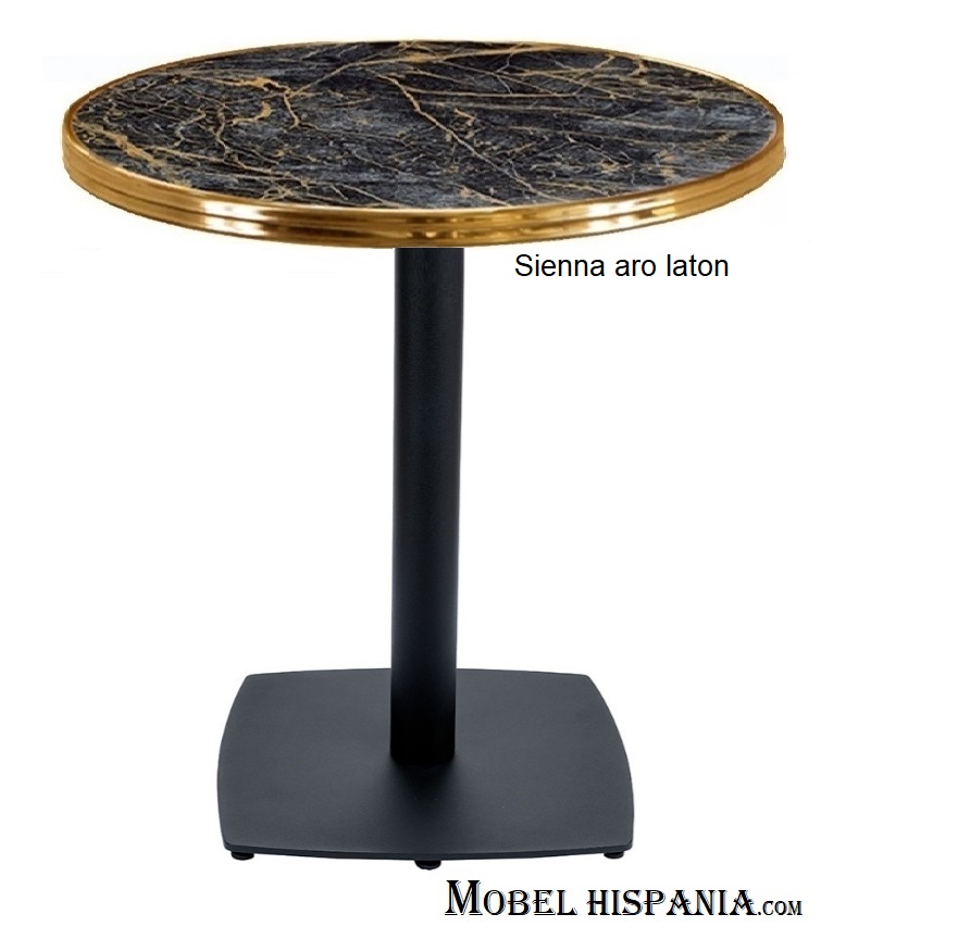 9322 Mesa metal werzalit sienna aro dorado