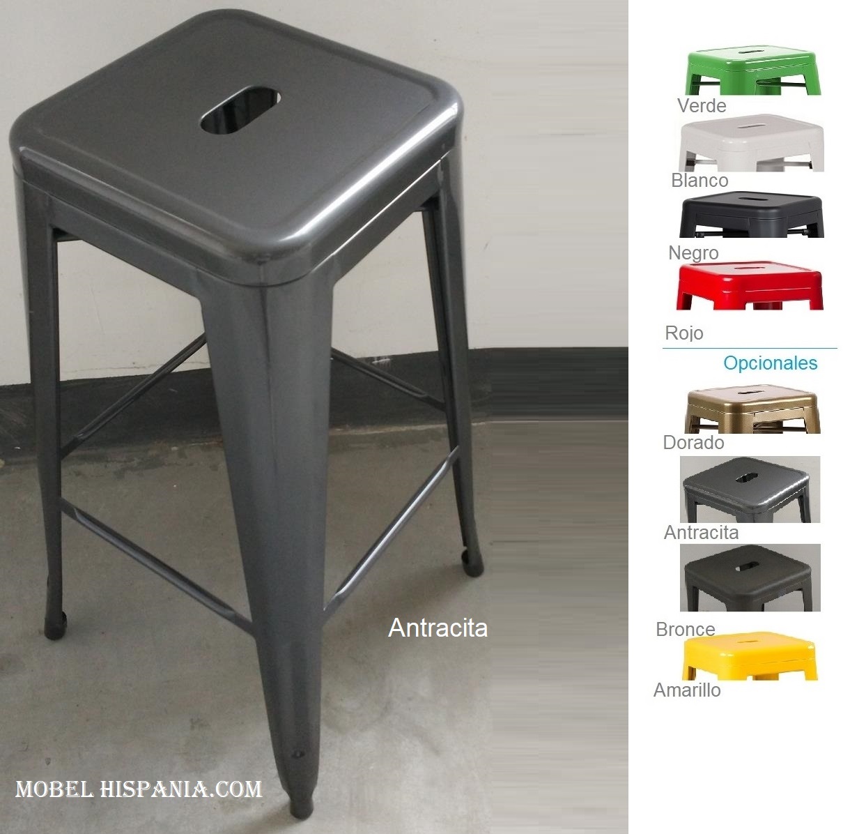 PASSION taburete madera blanco 05