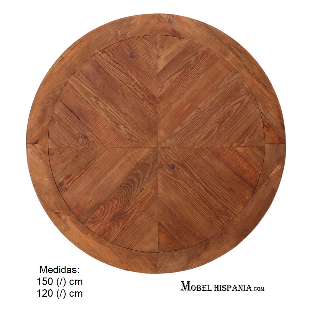 WALES tapa redonda madera pino