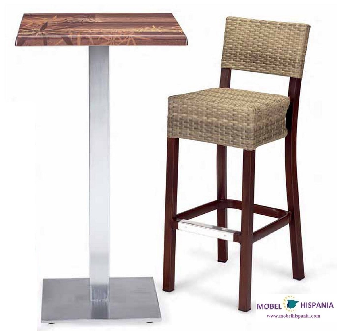 4557 taburete aluminio nogal medula moka 02