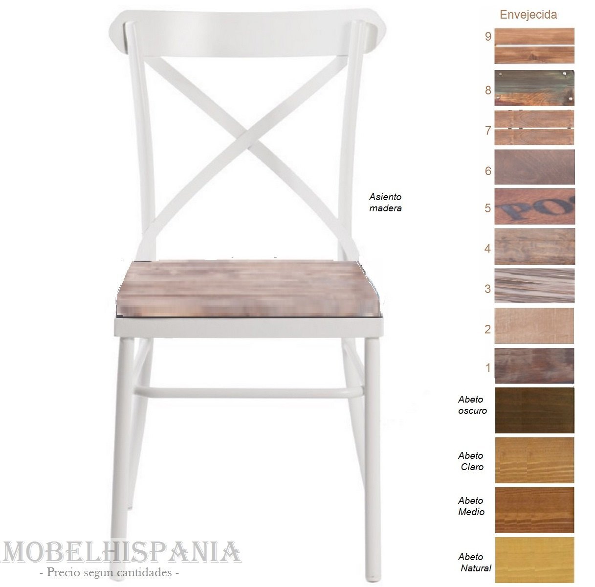 NEBRASKA silla metalica industrial 24 05