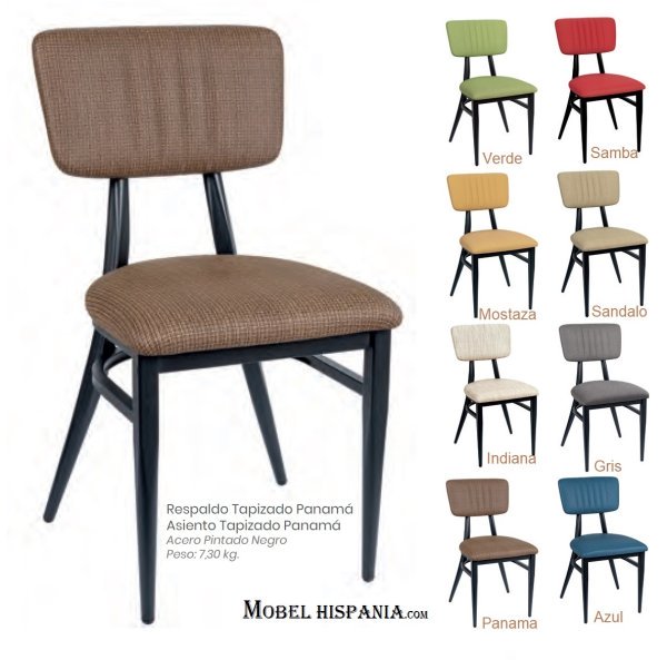 187 Silla metal tapizada indiana 07 1