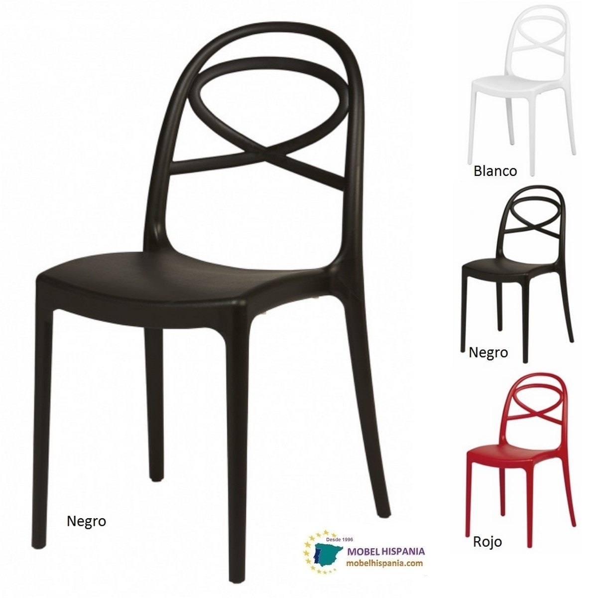 LASI silla polipropileno rojo 04 2